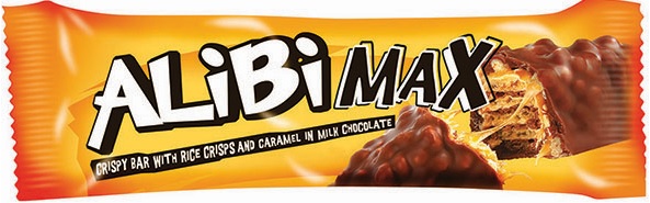 Alibi Max Chocolate Bar Caramel - 49.0g - Shrink Wrap 32